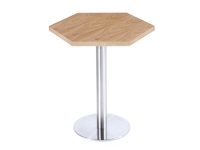 六边形钢木桌 CZ-GM002